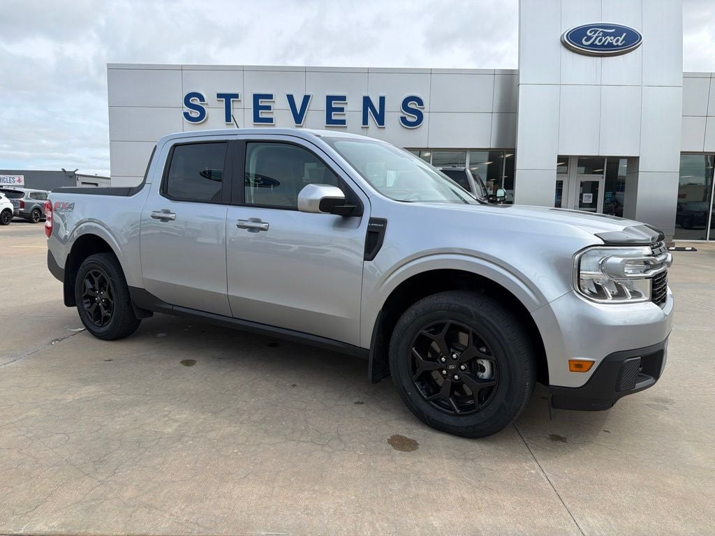 2022 Ford Maverick Lariat in Silver Metallic — front three-quarter view